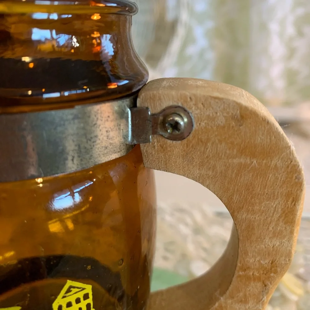 Vintage Amber Glass Stein🍺 - Picture 14 of 15